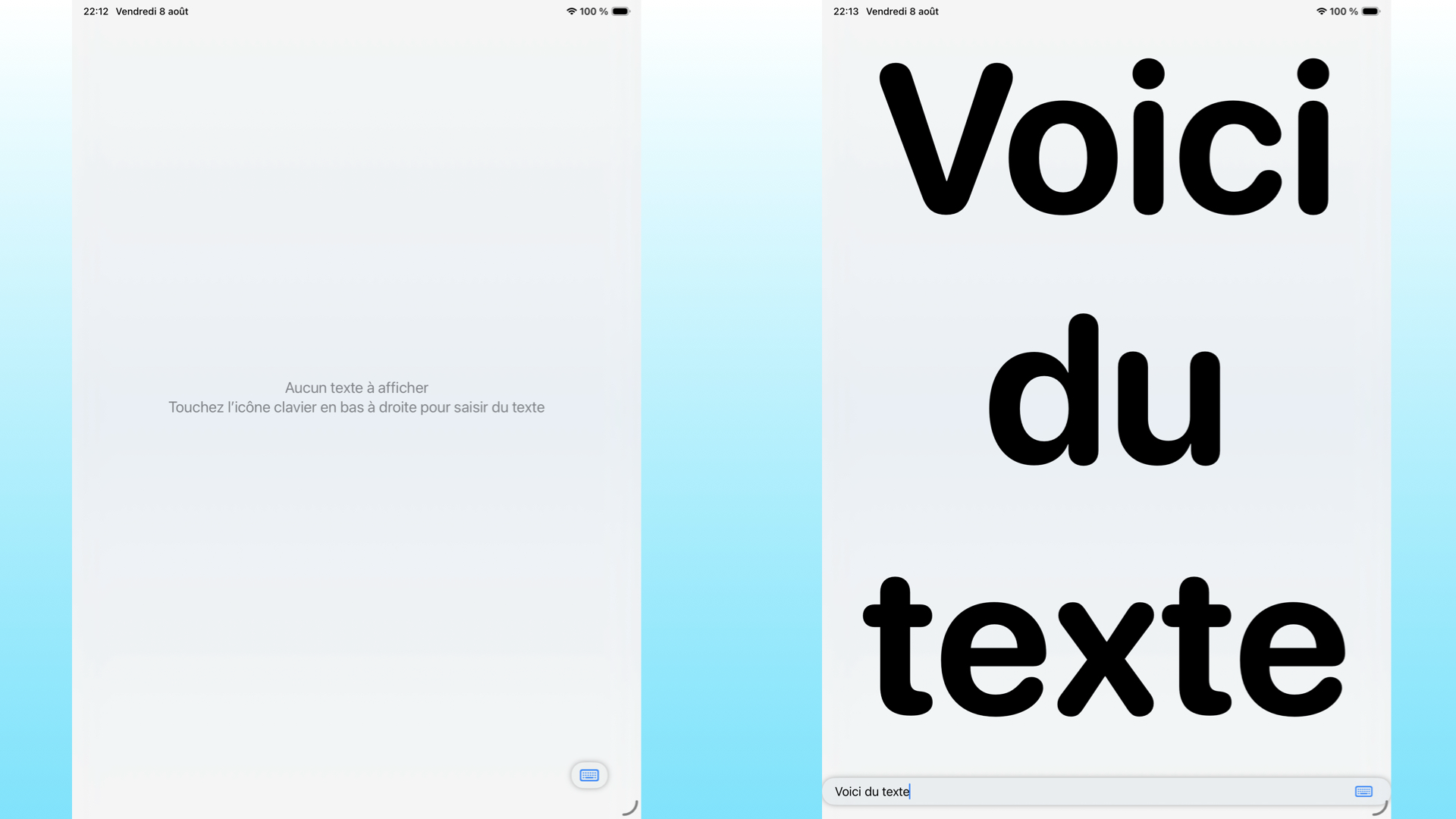 Text input