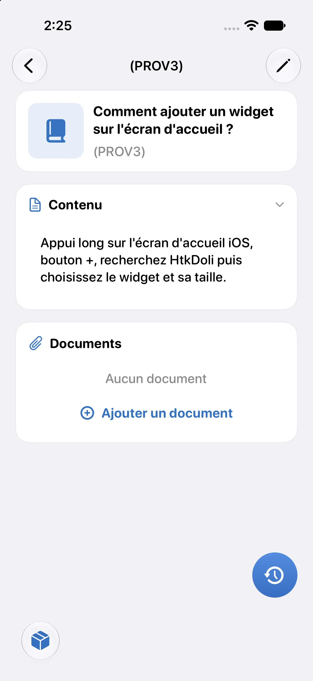 Un article et ses documents