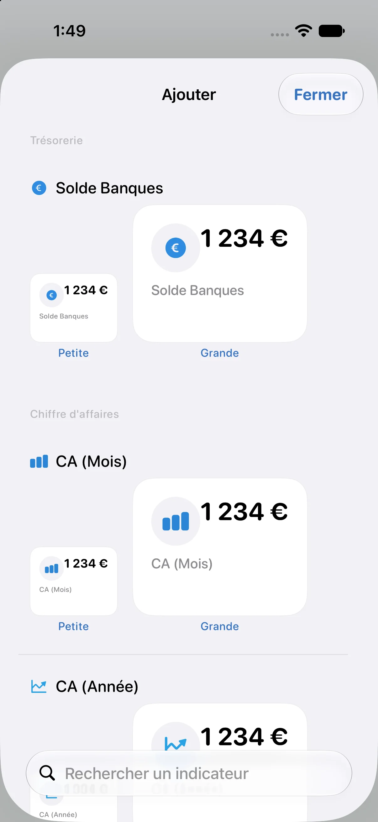 Catalogue des indicateurs