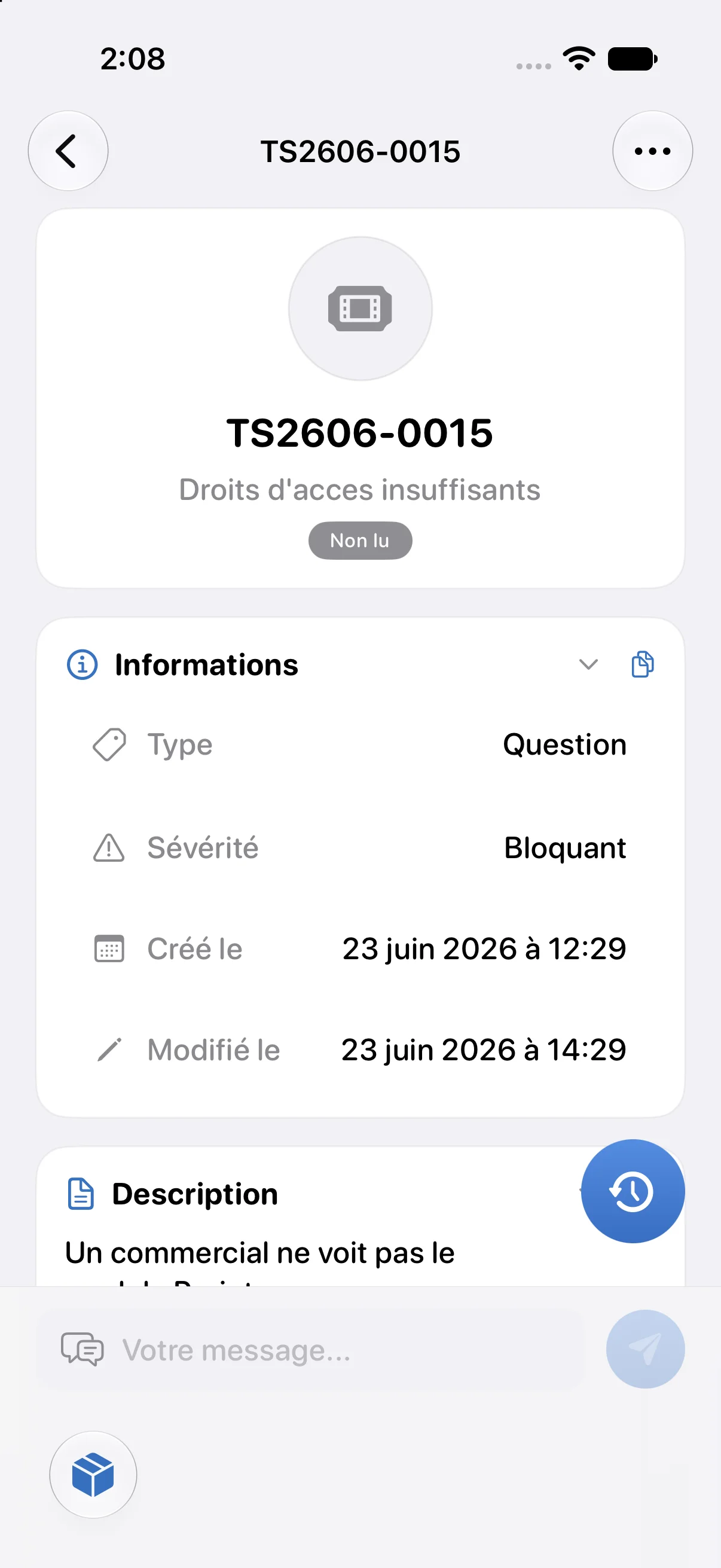 Répondre au client depuis le ticket