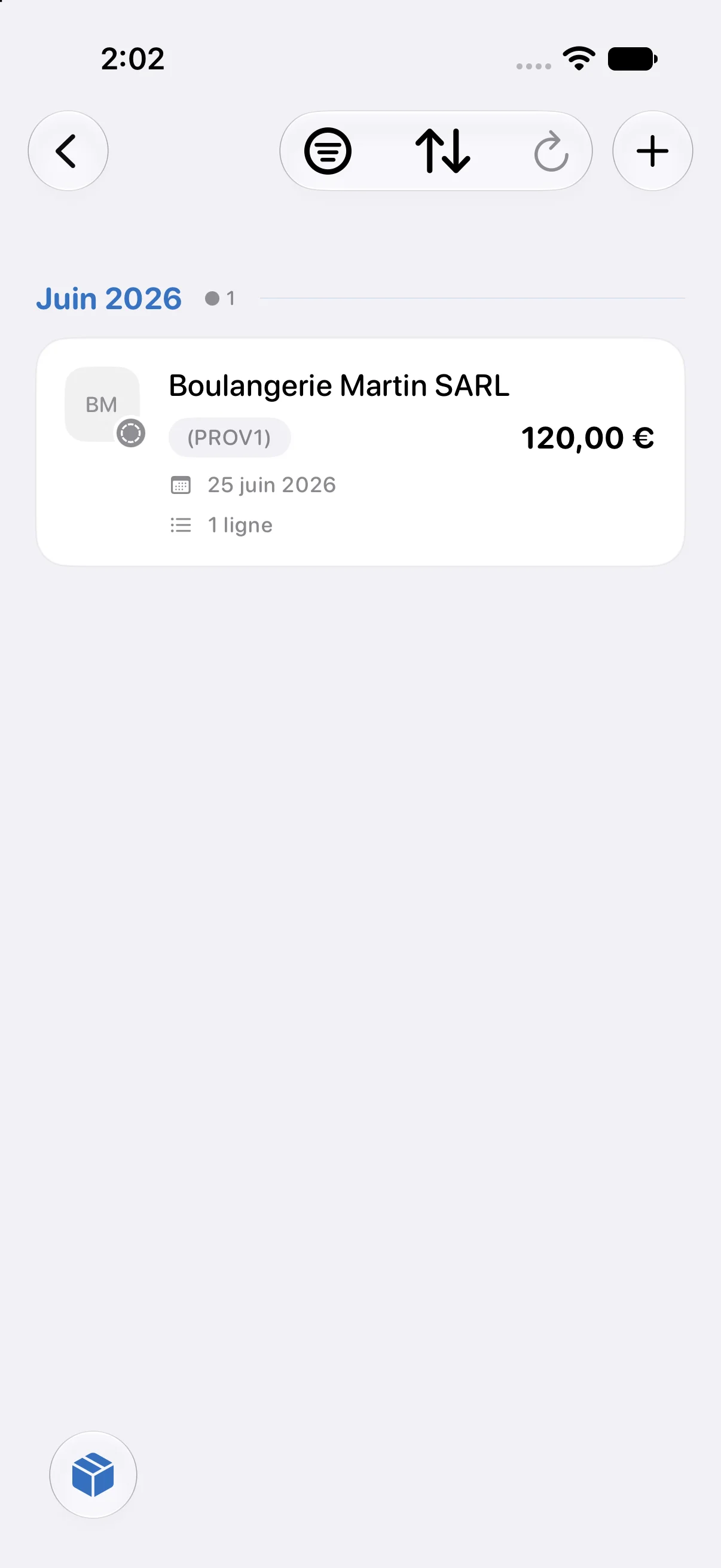 Liste des contrats
