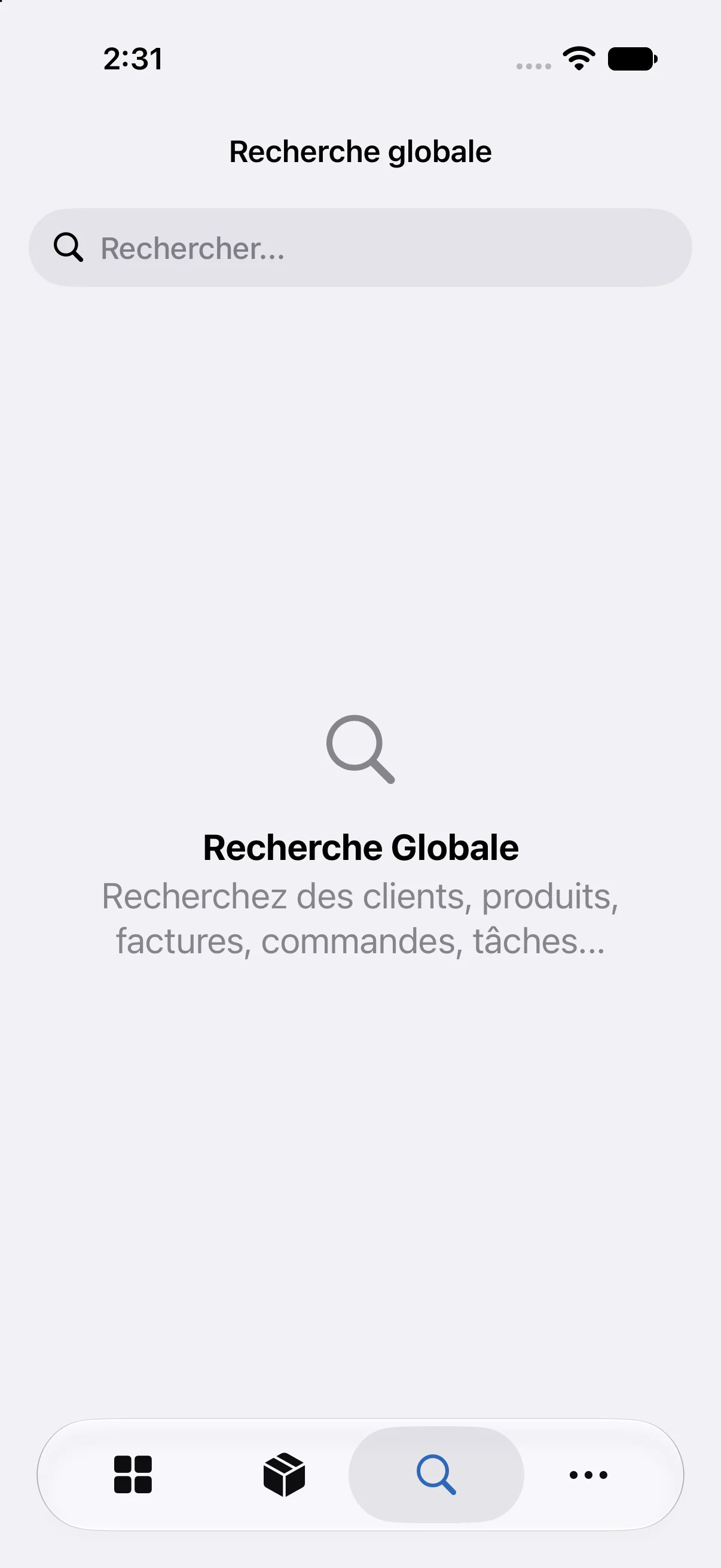 Recherche globale