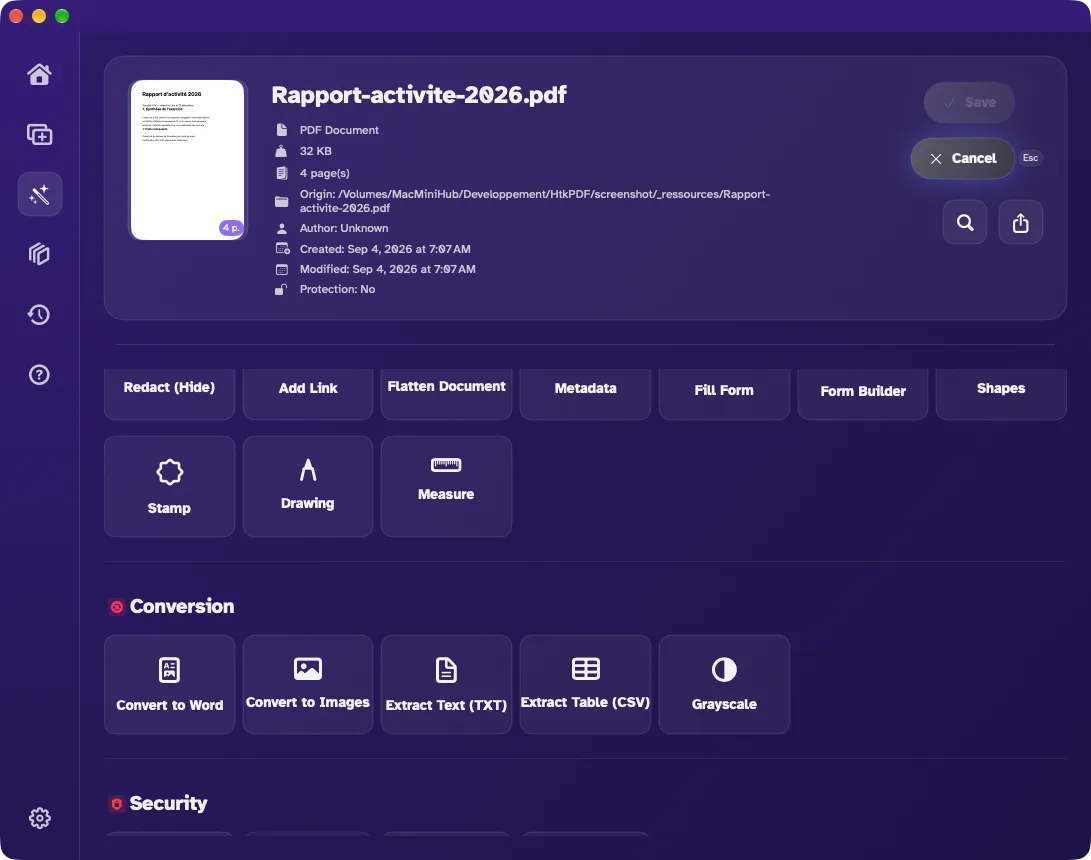 Unlocking a protected document